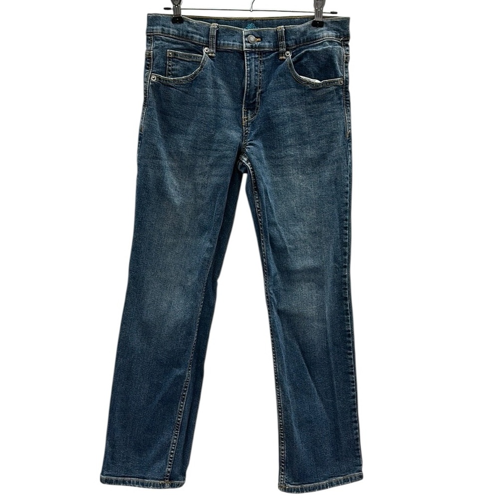 Thereabouts Straight Fit Denim Boys Adjustable Waist Blue Jeans 14 Husky